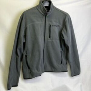 Timberland Gray Long Sleeve Full Zip Jacket Men's Size Medium